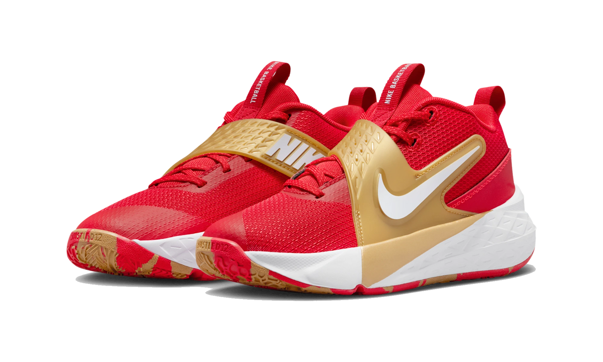 Nike Team Hustle D 12 University Red Gold White