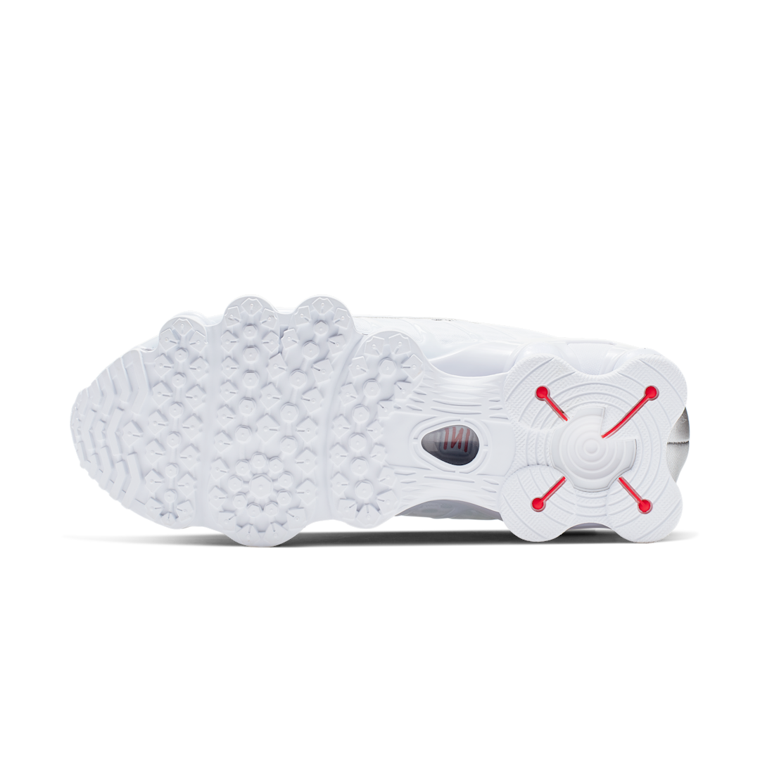 Nike Shox TL White Silver, White/Metallic Silver/Max Orange (AR3566-100-23)