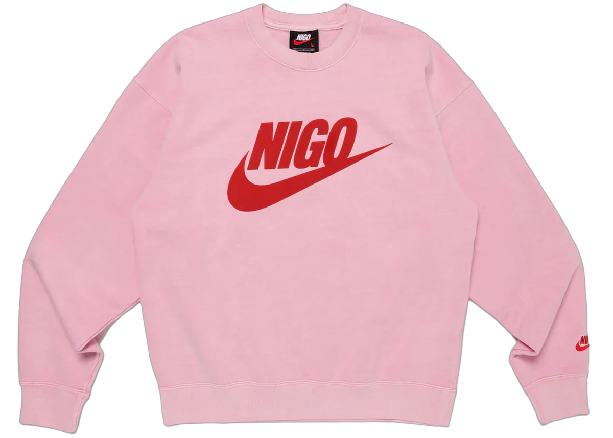 Nike x Nigo NRG Fleece Crew Sweatshirt Pink