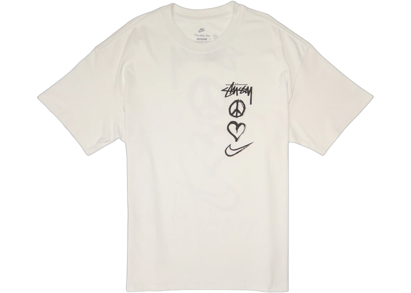 Nike x Stussy Peace, Love, Swoosh T-shirt (US Sizing) White, White (DM4942-121)