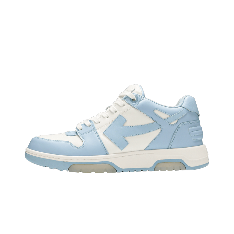 OFF-WHITE OOO Low Out Of Office Calf Leather White Light Blue