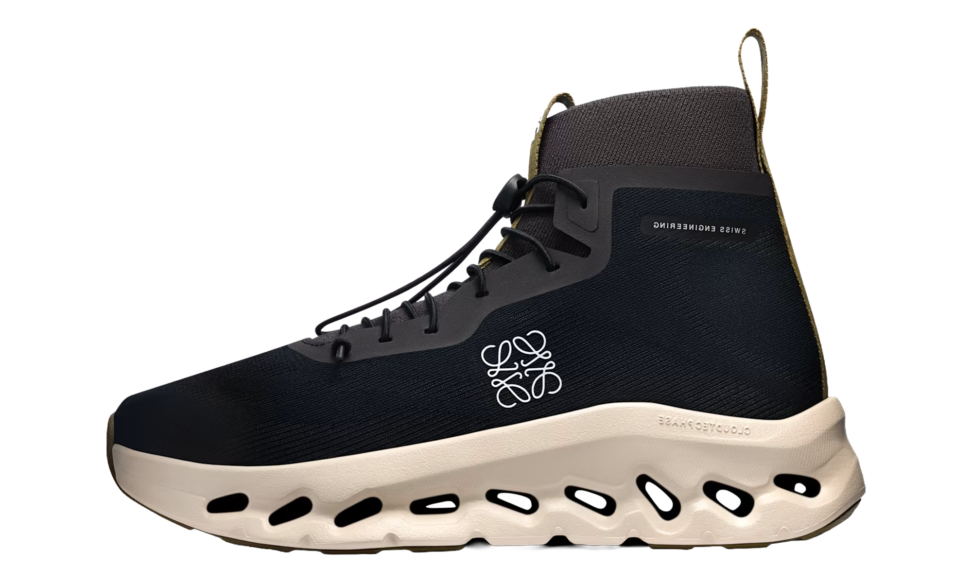 On Running Cloudtilt Hi LOEWE Black Oatmeal Olive