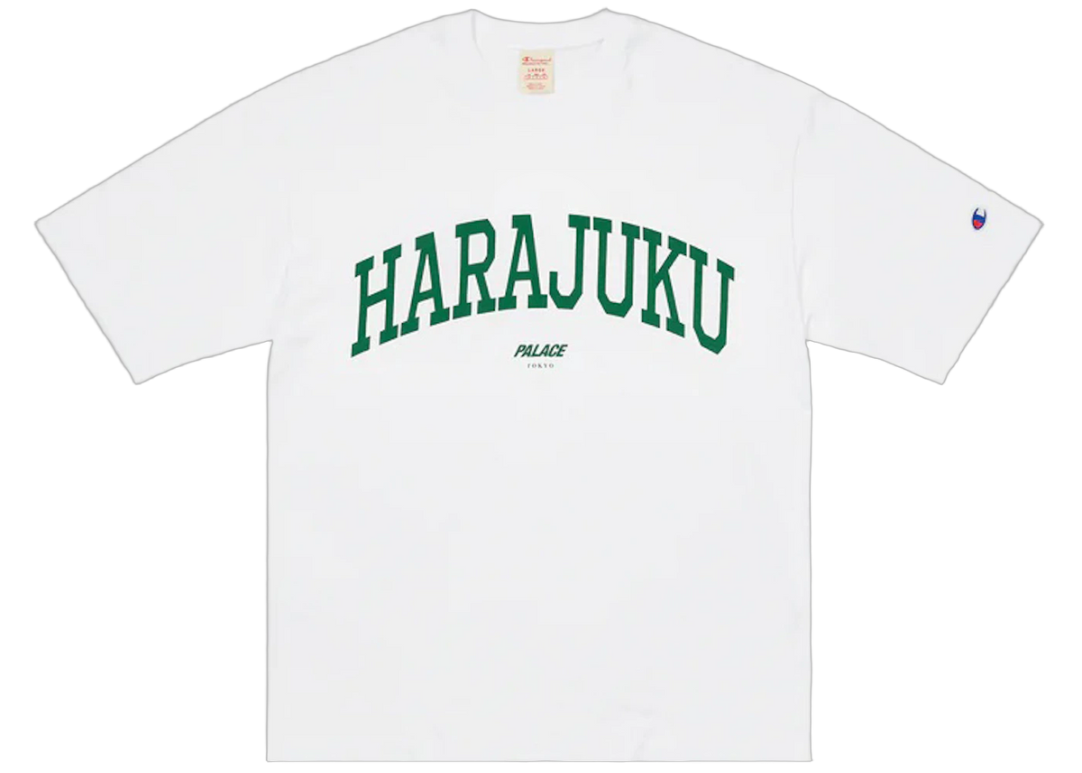 Palace Champion Shop Harajuku T-shirt Tokyo White