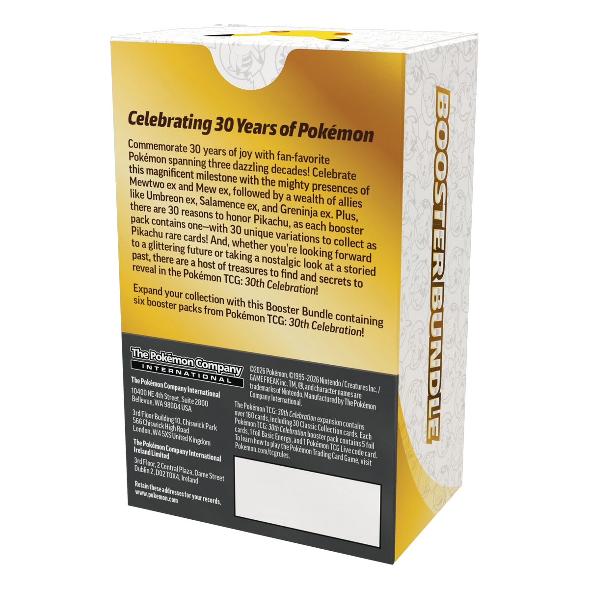 Pokémon TCG 30th Celebration Booster Bundle