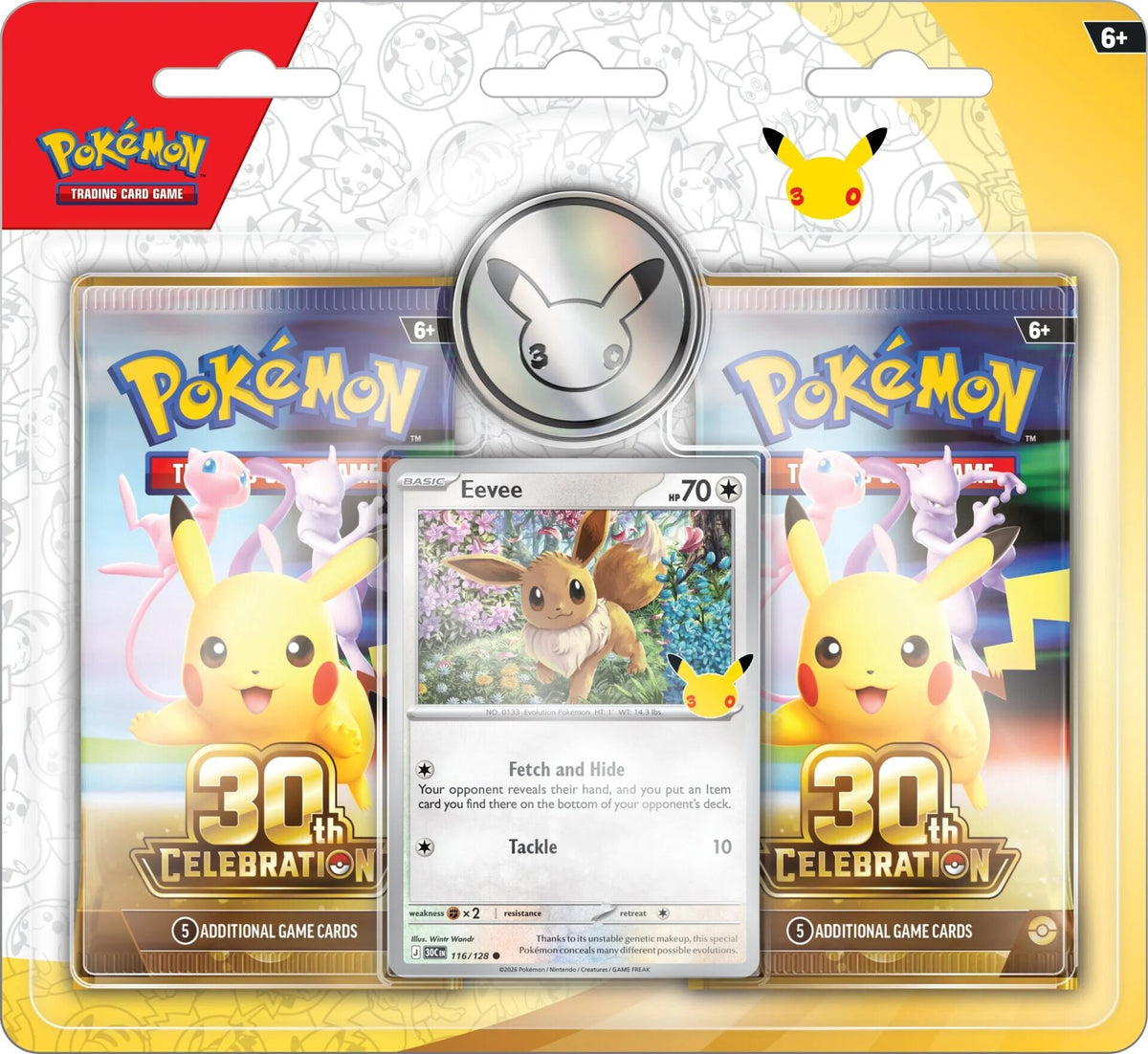 Pokémon TCG 30th Celebration: Eevee 2-Pack Blister