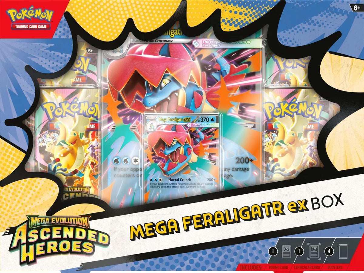 Pokémon TCG Ascended Heroes: Mega Feraligatr ex Box