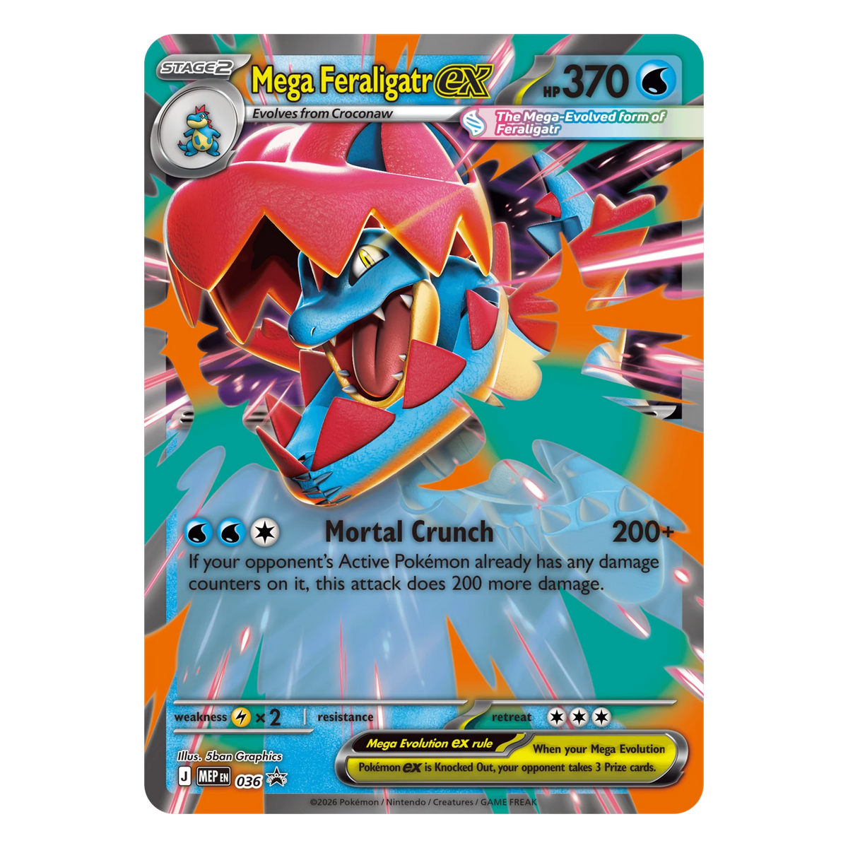 Pokémon TCG Ascended Heroes: Mega Feraligatr ex Box