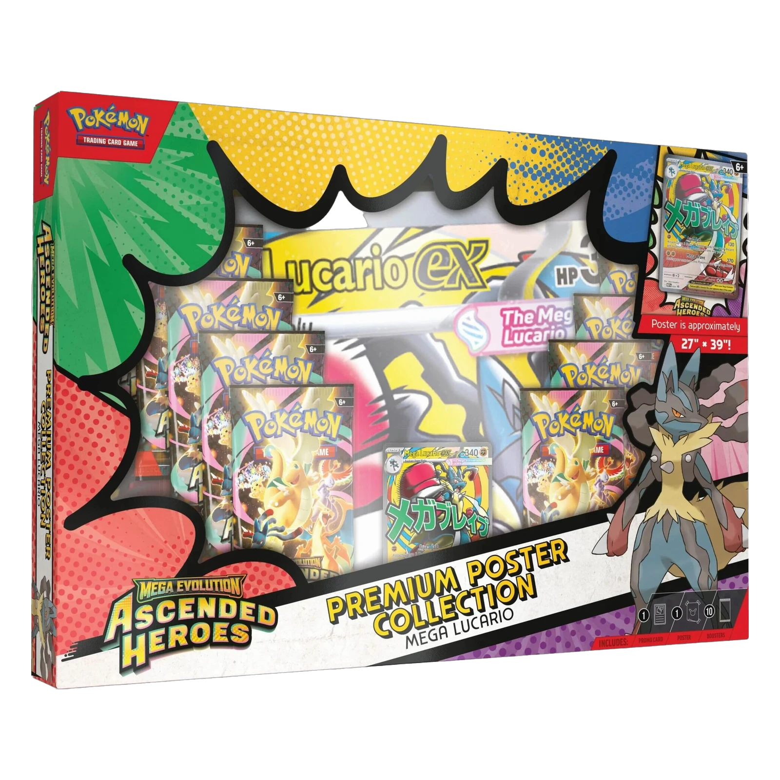 Pokémon TCG Ascended Heroes: Mega Lucario Premium Poster Collection