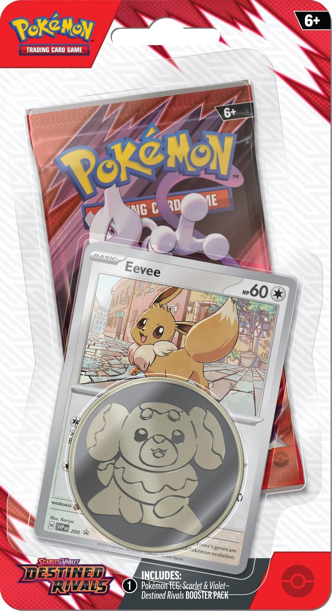 Pokémon TCG Destined Rivals: Eevee 1-Pack Blister