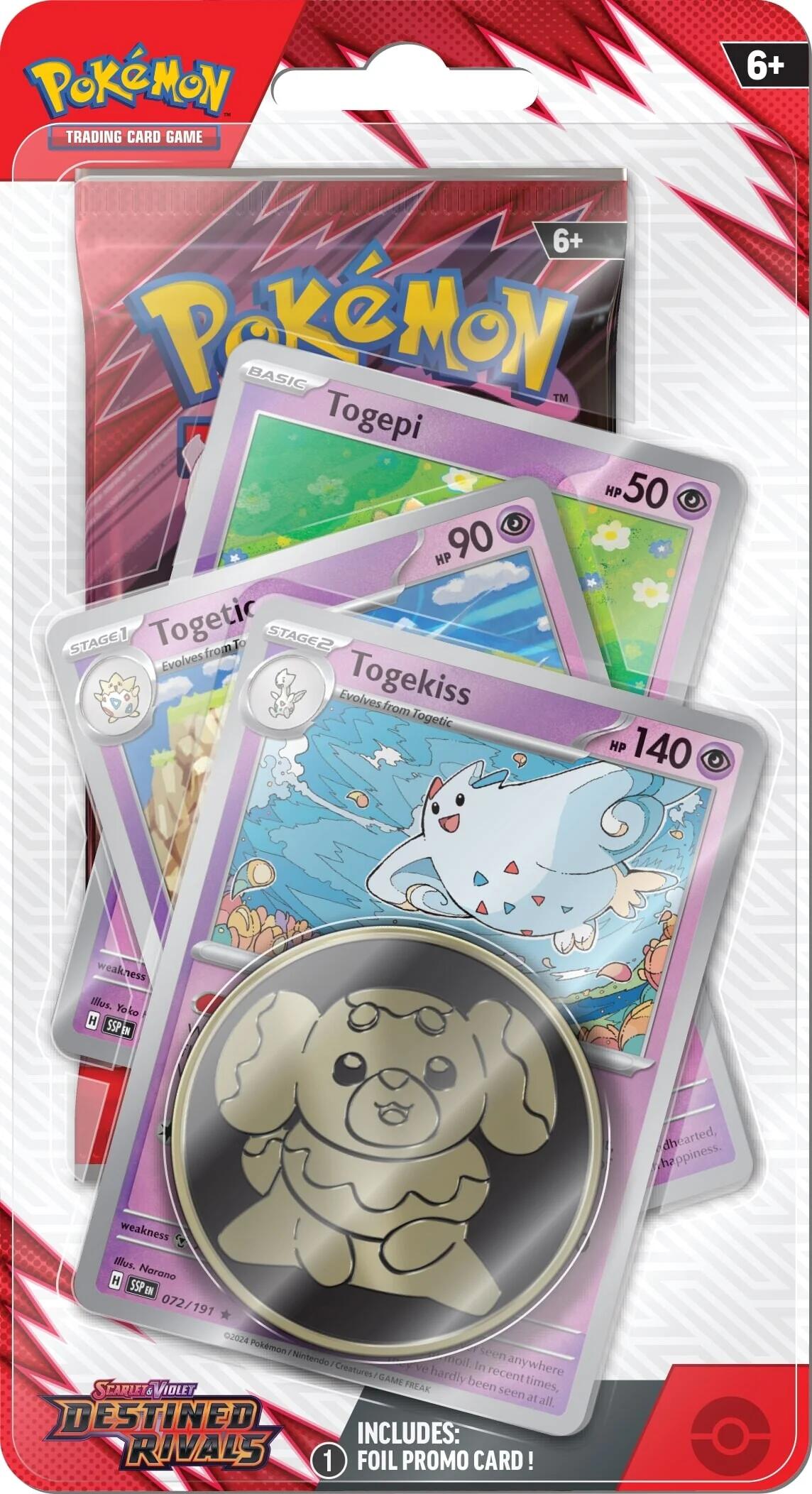 Pokémon TCG Destined Rivals: Togekiss Premium Checklane Blister