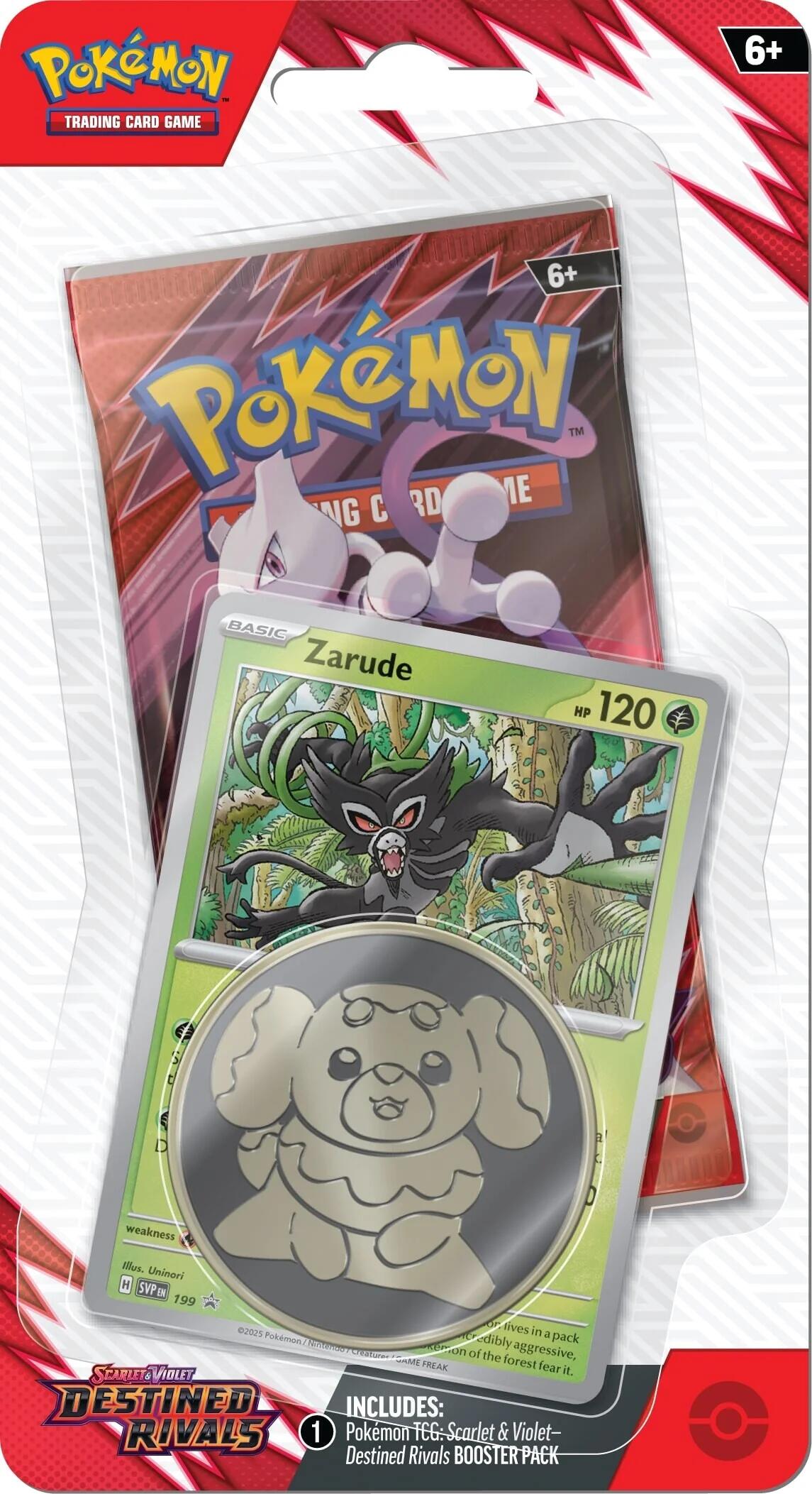 Pokémon TCG Destined Rivals: Zarude 1-Pack Blister