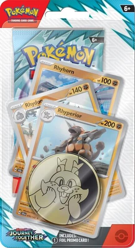 Pokémon TCG Journey Together: Rhyperior Premium Checklane Blister