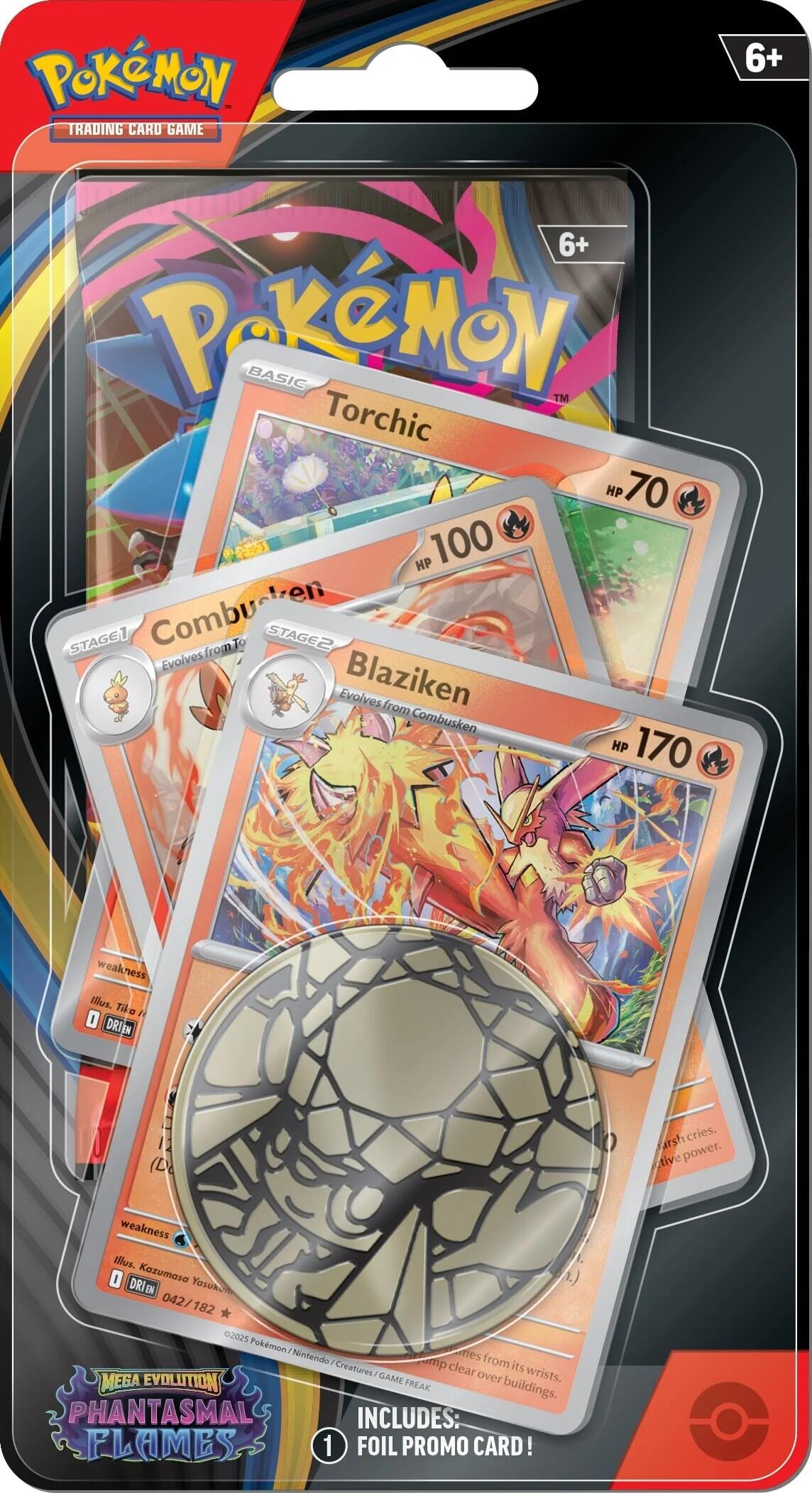Pokémon TCG Phantasmal Flames: Blaziken Premium Checklane Blister