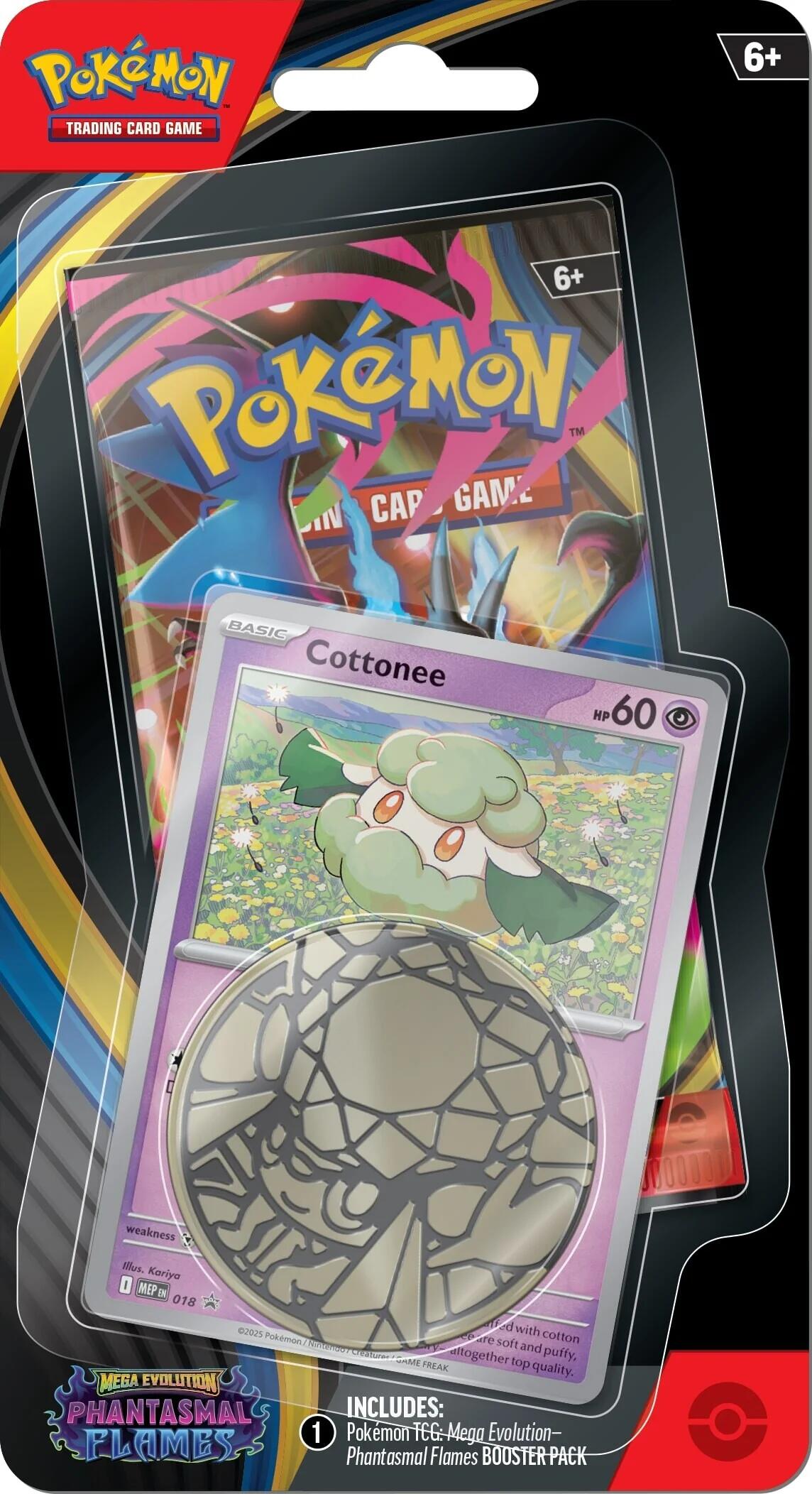 Pokémon TCG Phantasmal Flames: Cottonee 1-Pack Blister