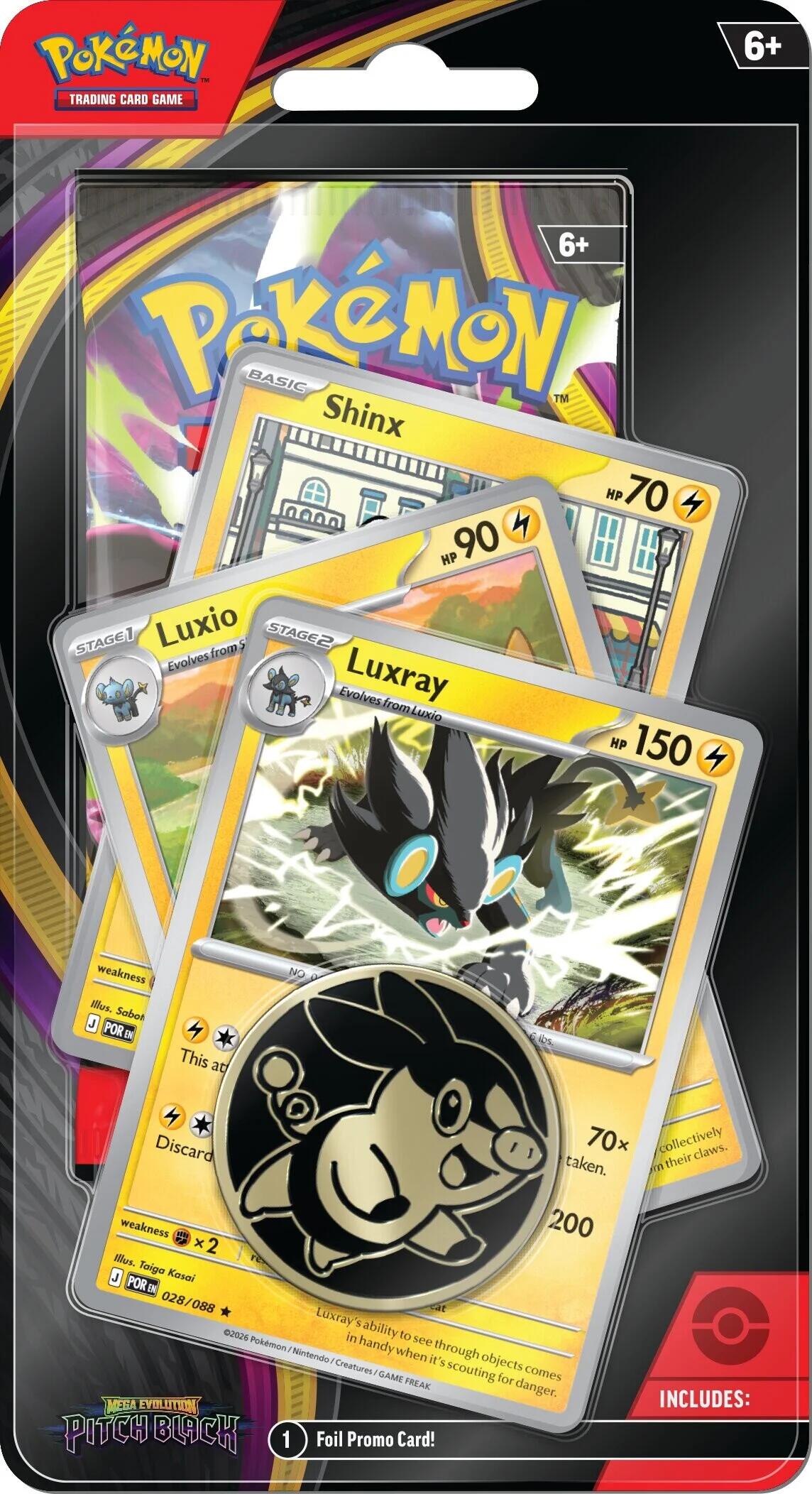 Pokémon TCG Pitch Black: Luxray Premium Checklane Blister
