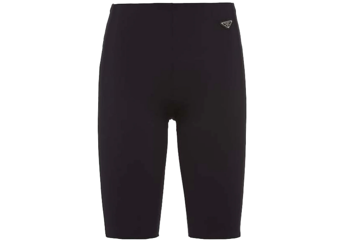 Prada Stretch Jersey Biker Shorts Black