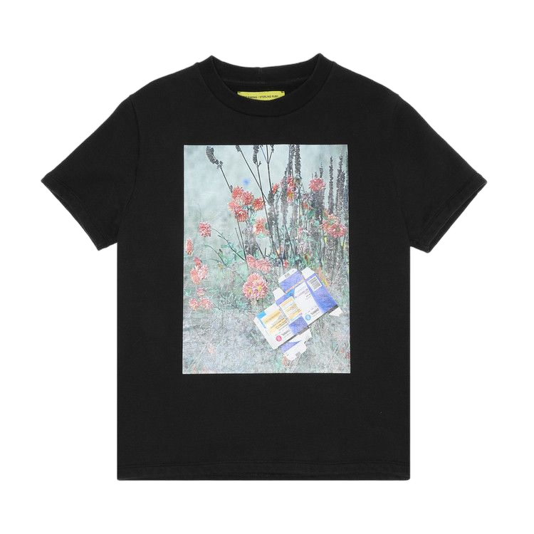 Raf Simons x Sterling Ruby Flowers T-Shirt Black