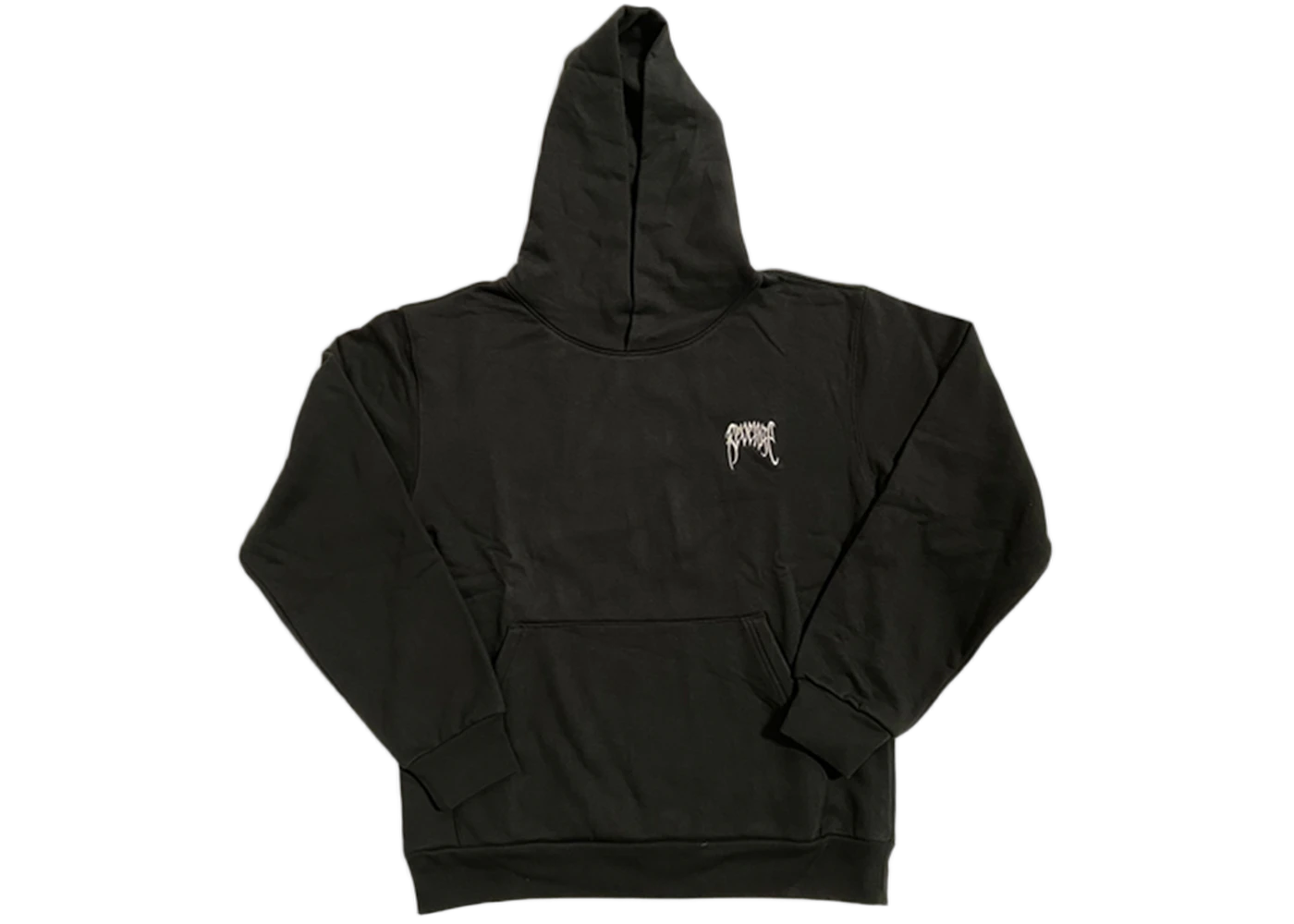 Revenge Basic Embroidered Classic Logo Hoodie Black