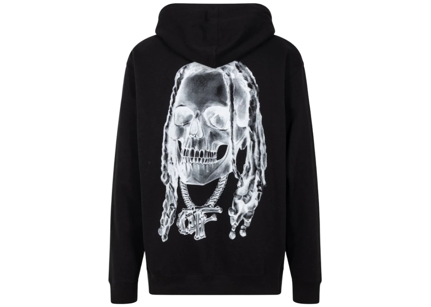 Revenge Durk Bones Hoodie Black