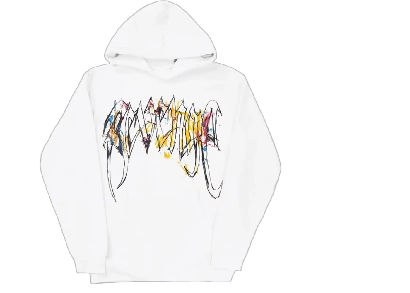 Revenge Durk Painting Hoodie White