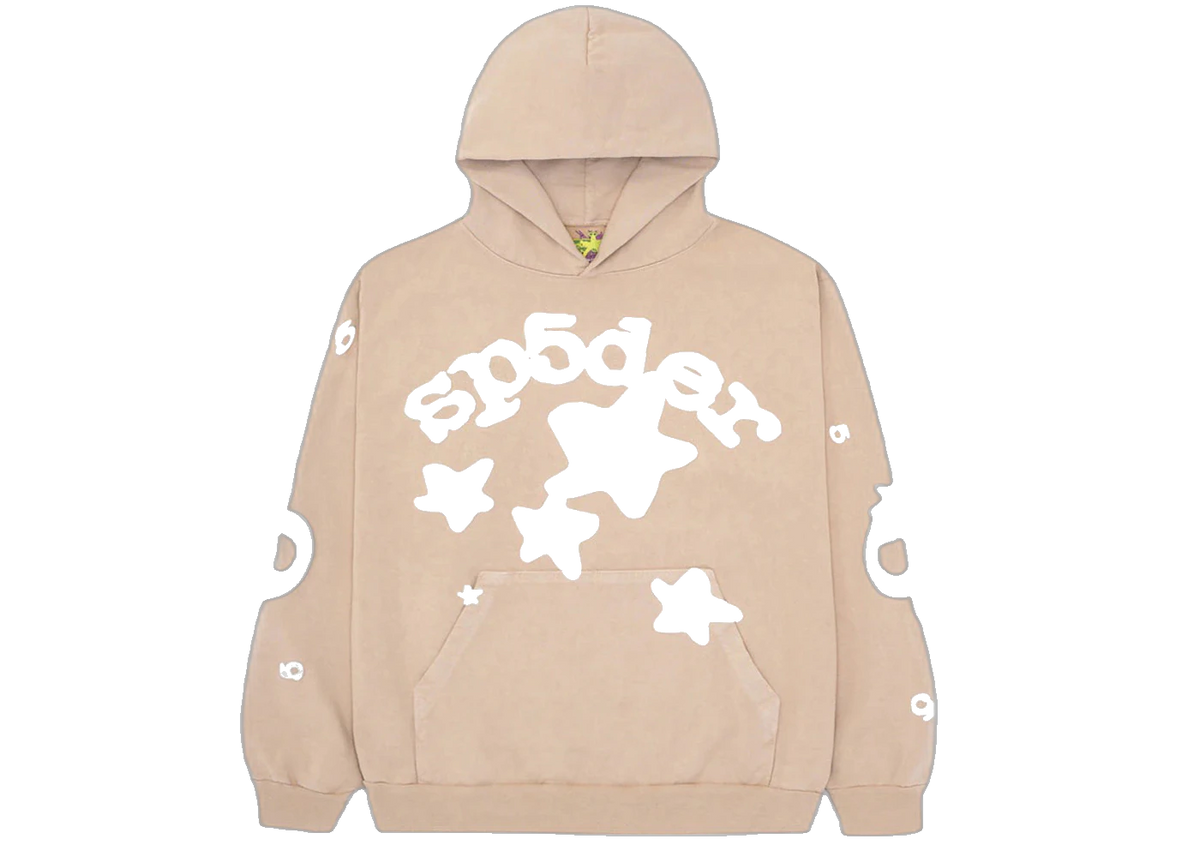 Sp5der Beluga Hoodie Sand (sp5der-beluga-hoodie-light-brown) - Sneak display picture 1