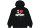 Sp5der I Heart SP5 Hoodie Black