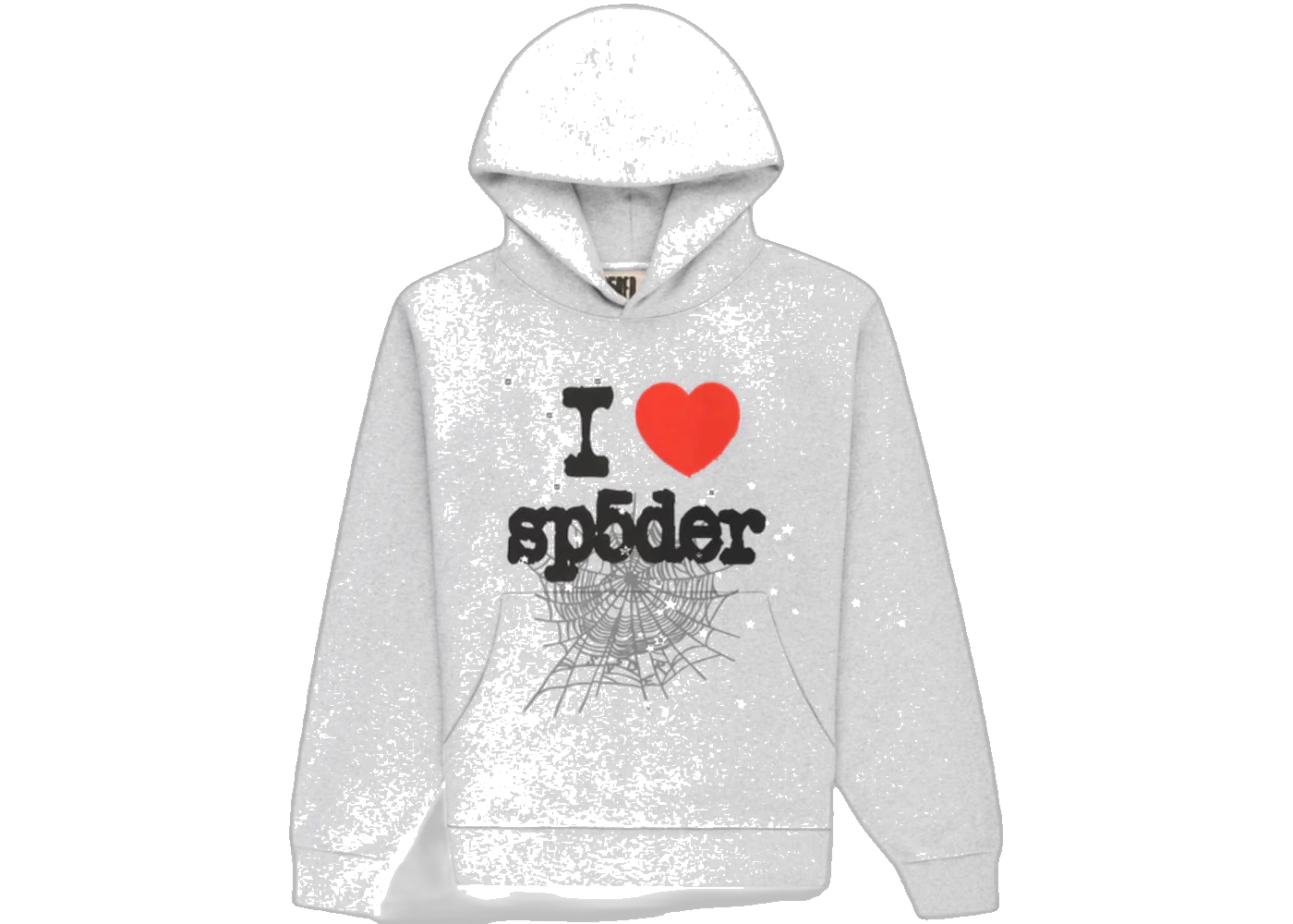 Sp5der Souvenir Hoodie Heather Grey, Heather Grey (sp5der-souvenir-hoodie-heather-grey)