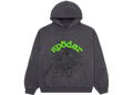 Sp5der Wait Web Hoodie Slate Grey
