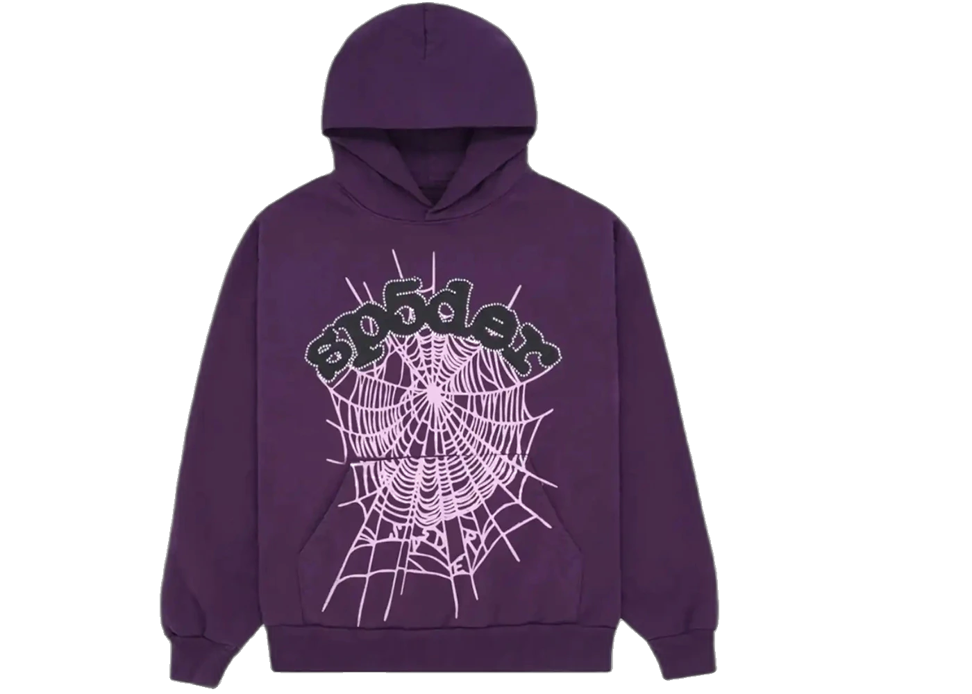 Sp5der Web Hoodie Purple, Purple (sp5der-web-hoodie-purple)