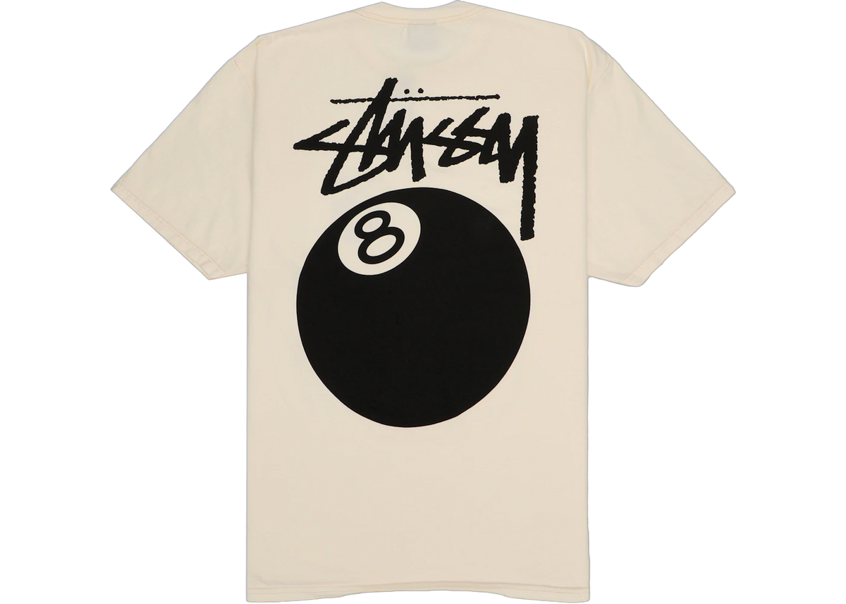 Stussy 8 Ball Pigment Dyed T-Shirt Natural