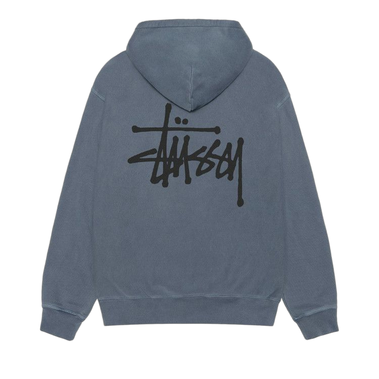Stussy Basic Zip Hoodie Pigment Dyed Navy