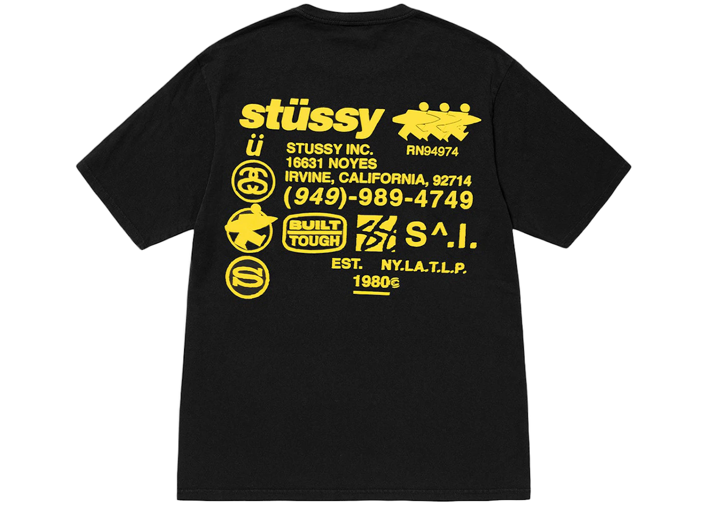 Stussy DNA Pigment Dyed T-Shirt Black