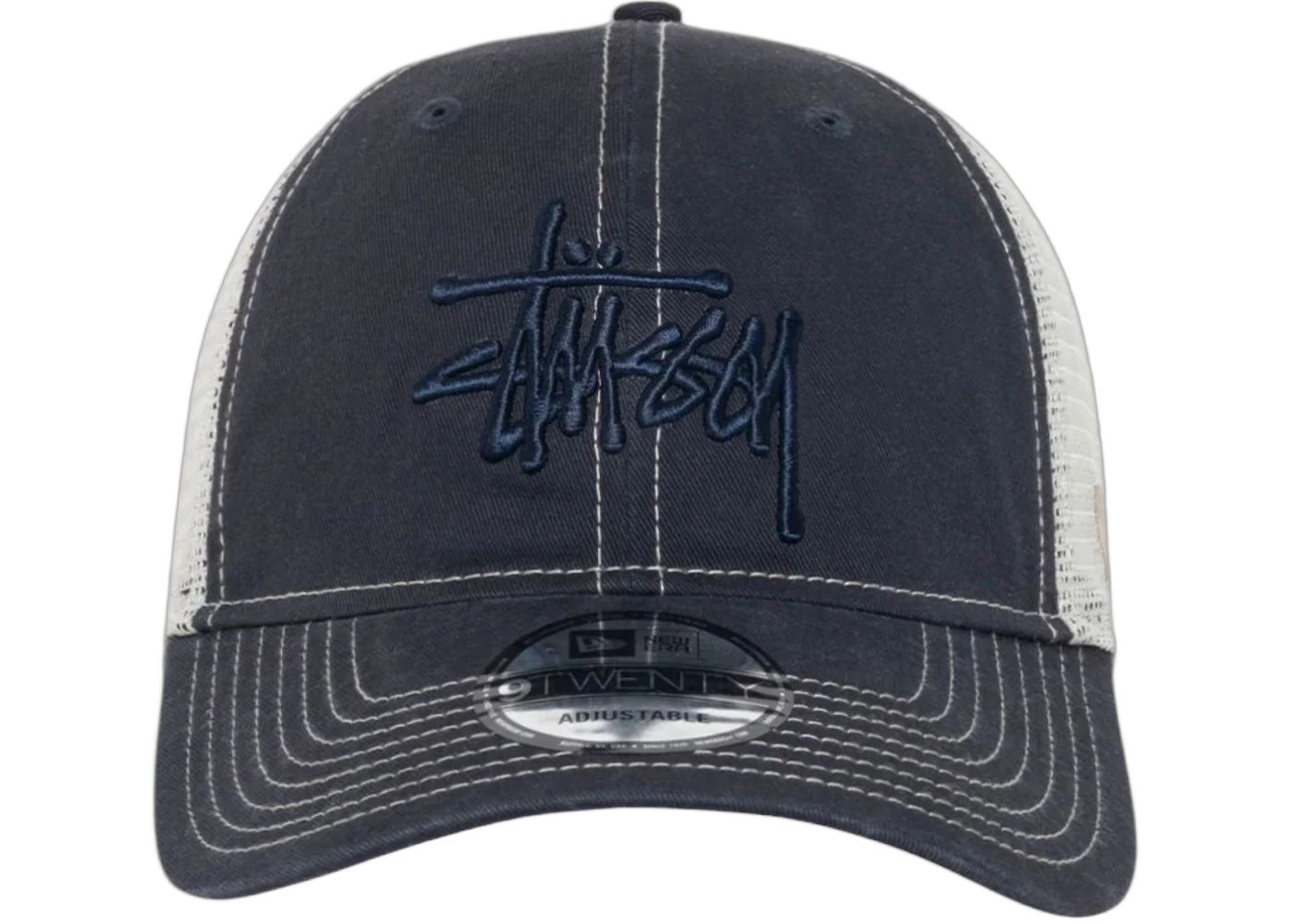 Stussy New Era 9Twenty Tonal Basic Trucker Cap Deep Navy