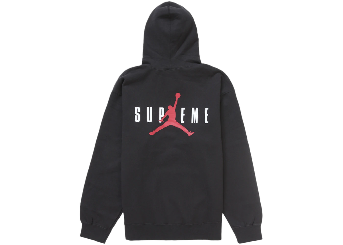 Supreme Air Jordan Hooded Sweatshirt (FW24) Black