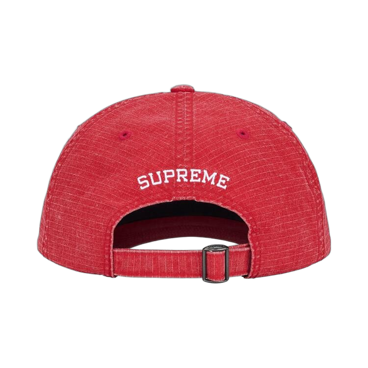 Supreme Arabic Logo Ripstop 6-Panel Red