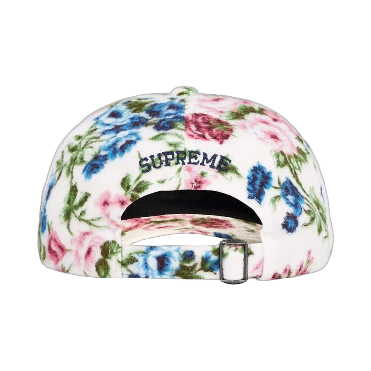 Supreme Floral Flannel 6-Panel White