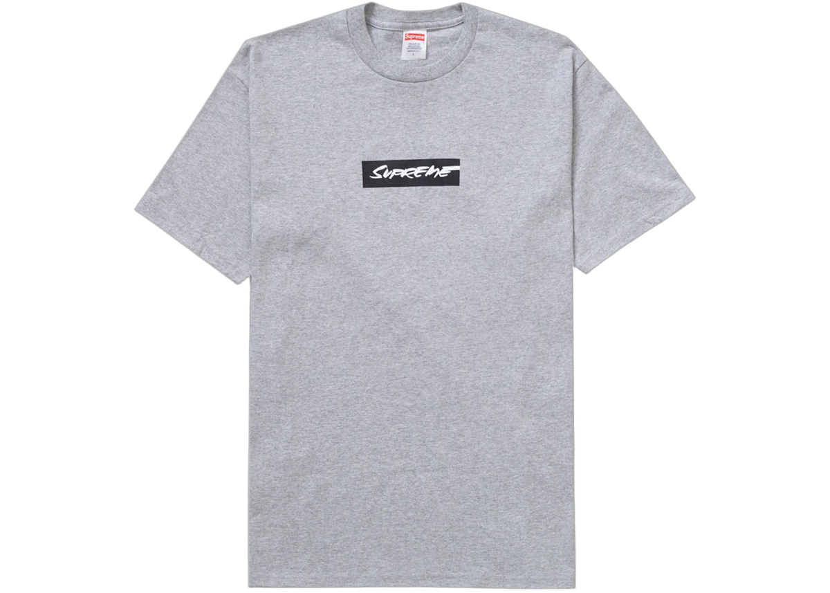 Supreme Futura Box Logo T-Shirt Heather Grey
