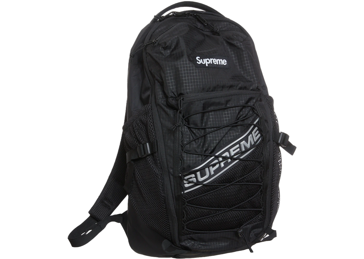 Supreme Logo Backpack Black