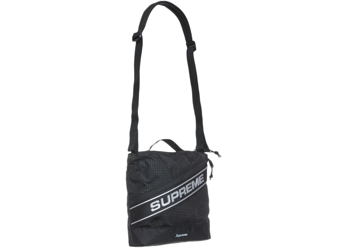 Supreme Logo Shoulder Bag Black