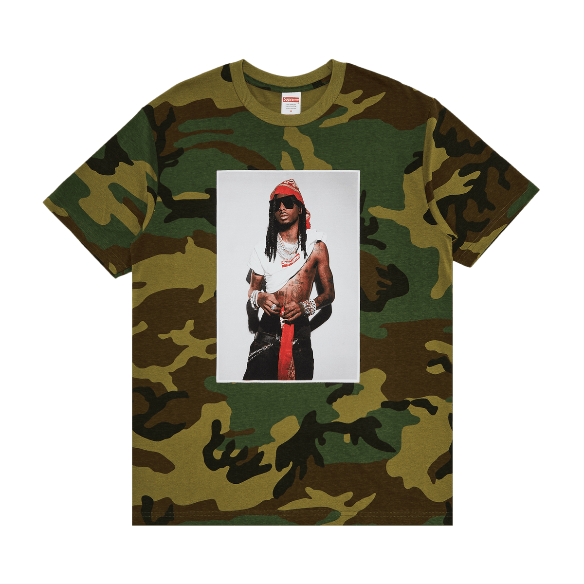Supreme Playboi Carti T-Shirt Woodland Camo