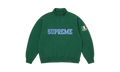 Supreme Shop Flag Half Zip Pullover Dark Green Milan