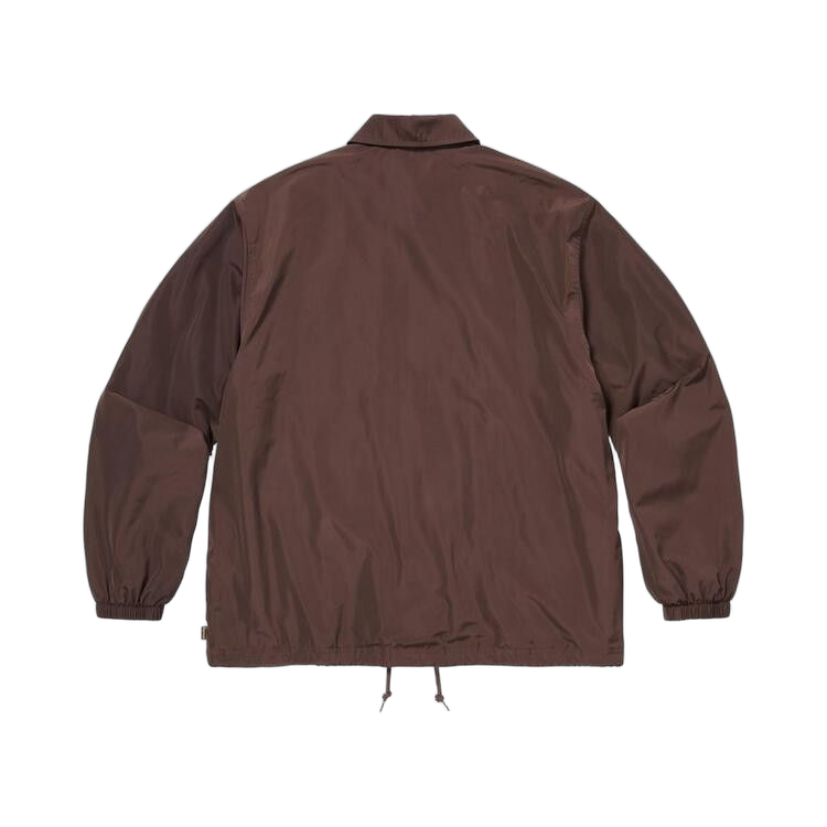 Supreme Spellout Coaches Jacket Brown