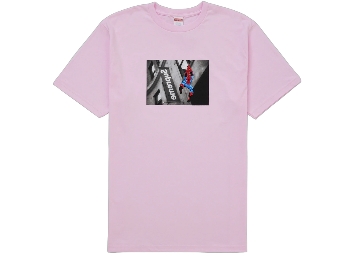 Supreme Spider-Man T-Shirt Light Pink