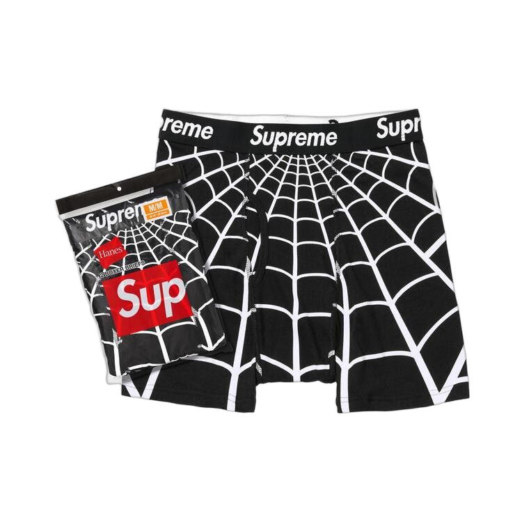 Supreme x Hanes Spider-Man Boxer Briefs (2 Pack) Black