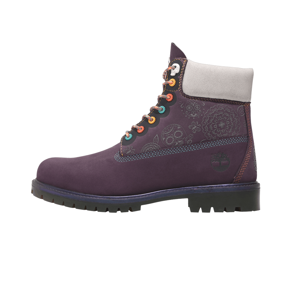 Timberland 6" Premium Waterproof Boot Día De Muertos, Dark Purple (TB0A41MW-EJJ)