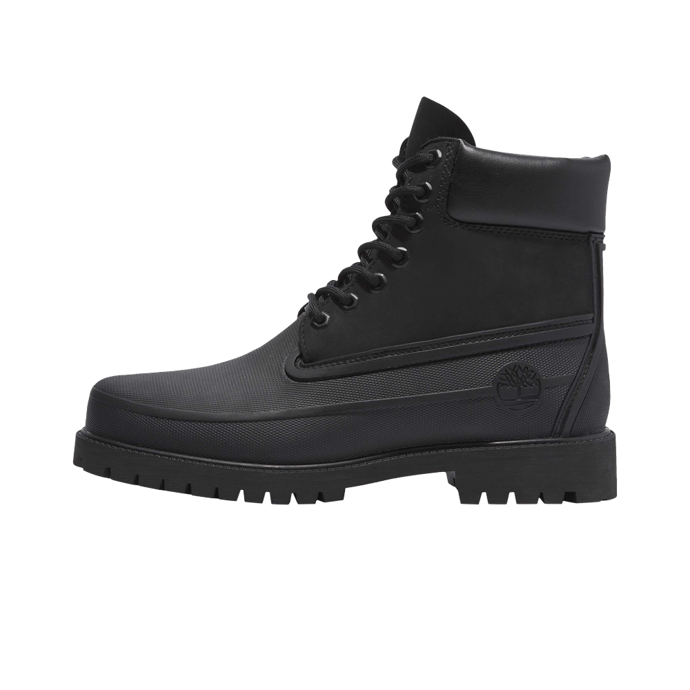Timberland Rubber Toe 6" Boot Remix Blackout Full Grain, Black (TB0A5QUC 001)