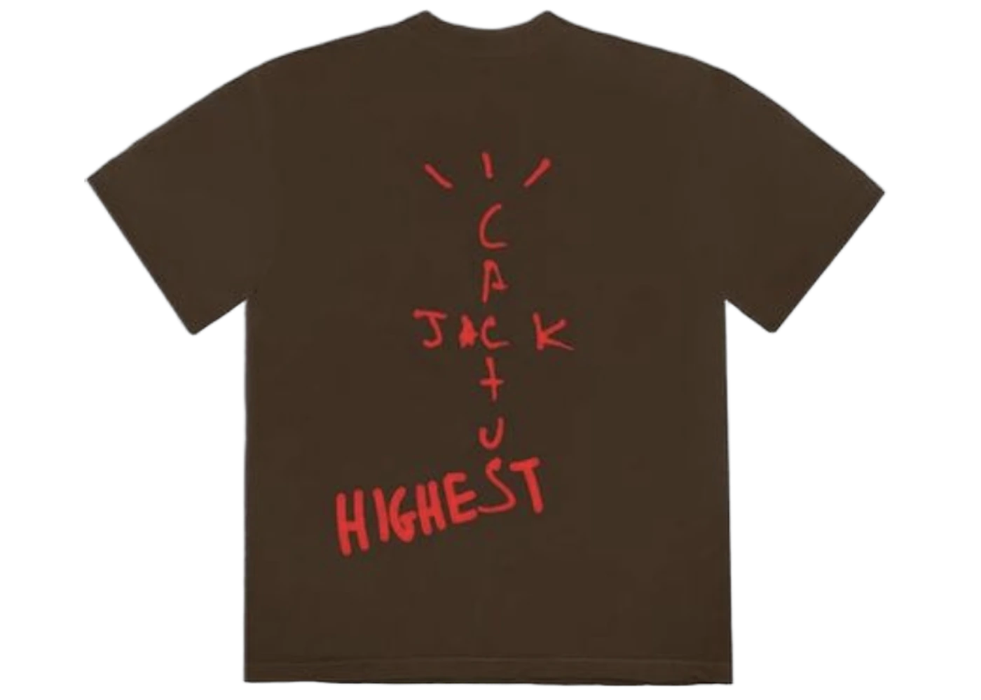 Travis Scott Air Jordan Cactus Jack Highest T Shirt Brown