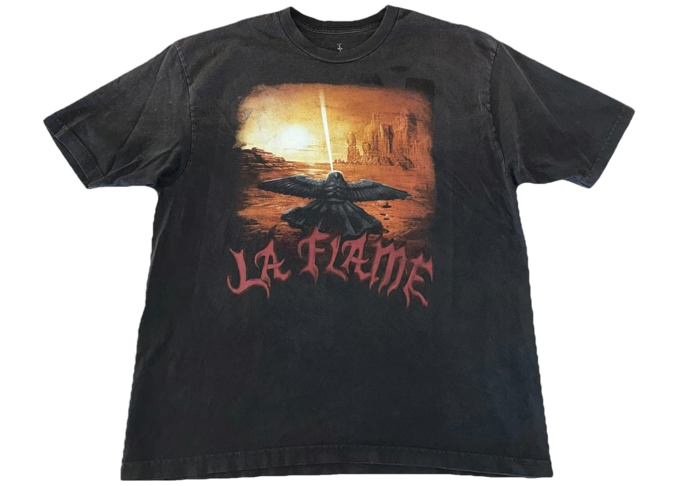 Travis Scott Cactus Jack Coachella Exclusive La Flame Utopia Tee Black