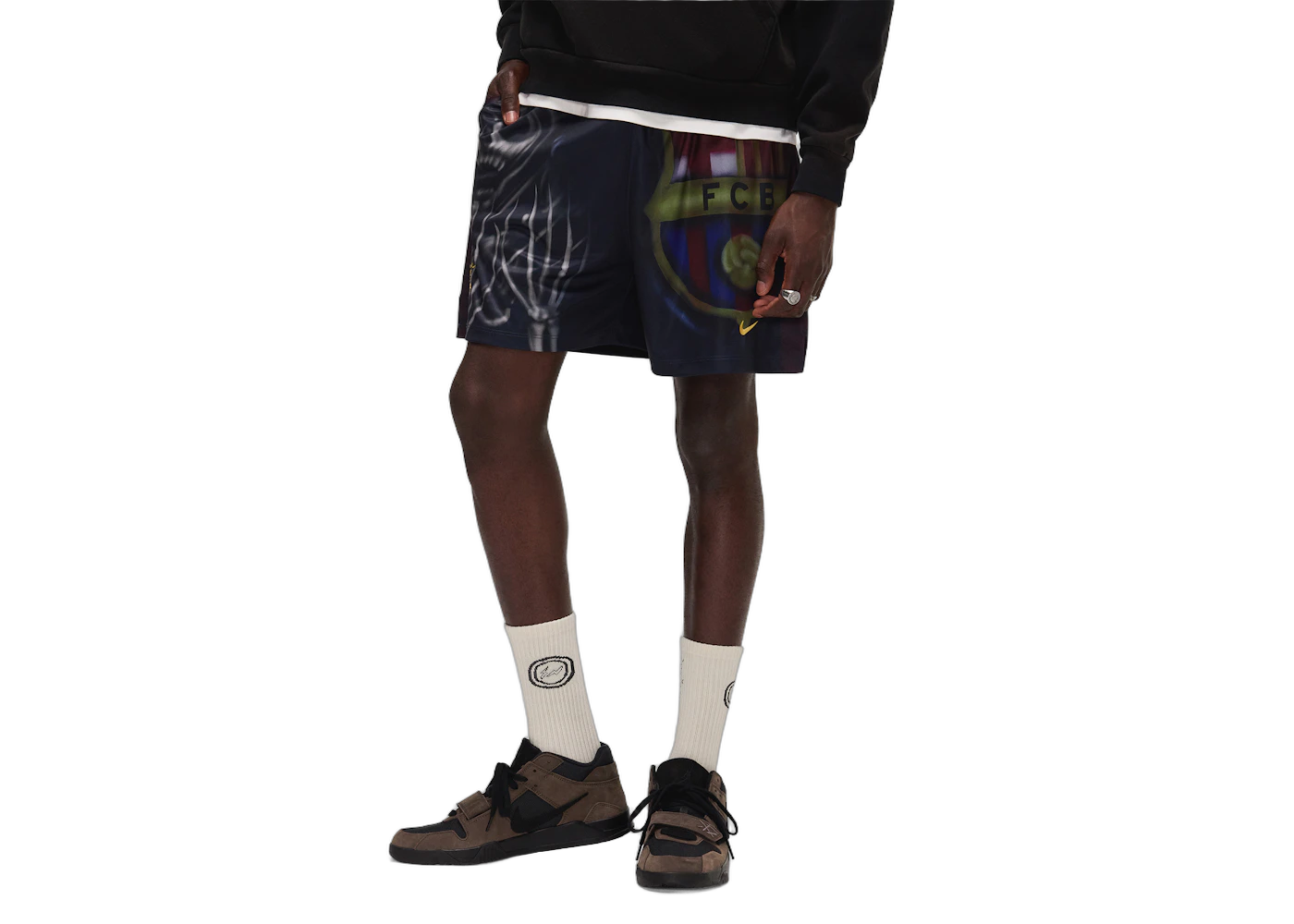 Travis Scott x Nike x FC Barcelona Skeleton Home Shorts Multicolor - Sneak