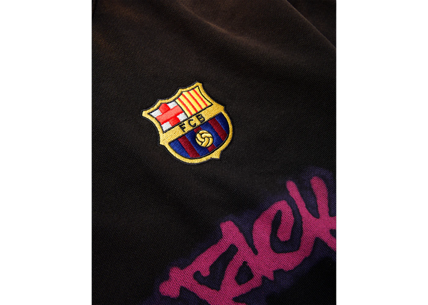 Travis Scott x Nike x FC Barcelona Spray Logo Hoodie Black - Sneak